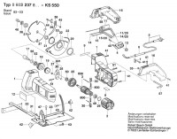 Bosch 0 603 237 842 KS 550 Circular hand saw 240 V / GB Spare Parts KS550